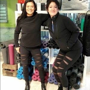 Lululemon High Tech Mesh Wunder Under pants black